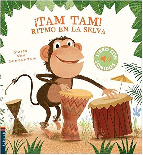 ¡Tam, tam! Ritmo en la selva (Libros con sonidos) (Español) Libro de cartón