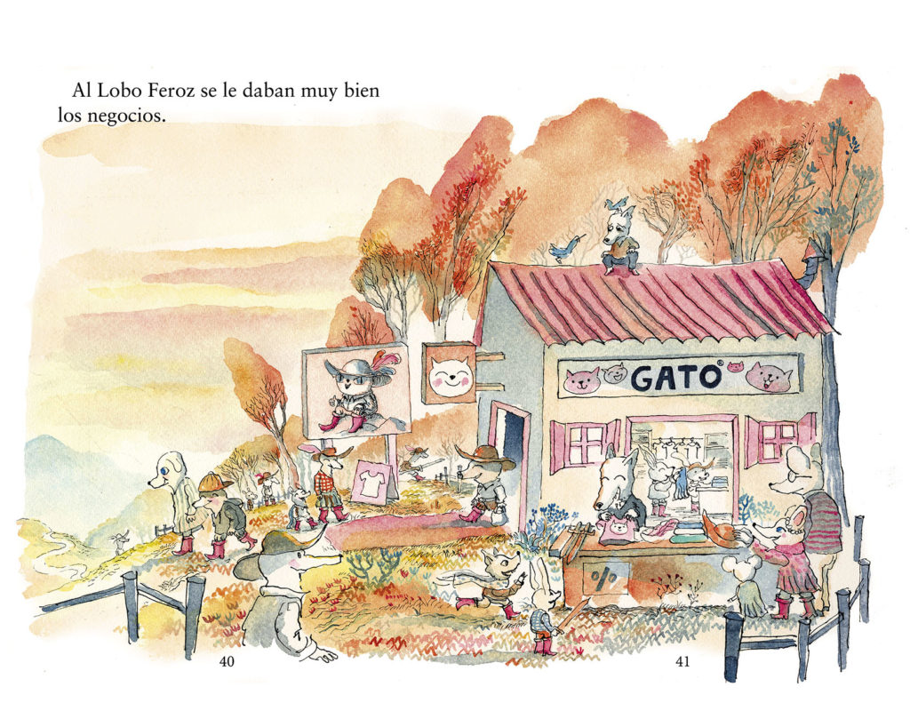 El lobo con botas (Primeros Lectores (1-5 Años) - Álbum Ilustrado) (Español) Libro de cartón